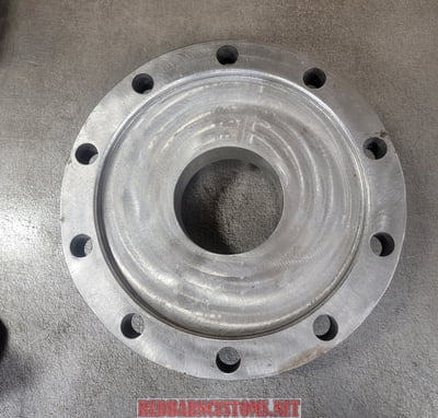 5 Ton Rockwell Spindle Adaptor Flange For Straight Rear Housing