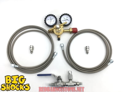 BIG SHOCKS - Nitrogen Dual Shock Regulator Fill Kit