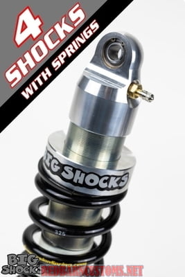 BIG SHOCKS - 2.5" S-Series Emulsion (4) Shock & Spring Packages