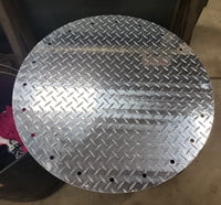 "PIMP JUICE" Diamond Plate Hub Caps