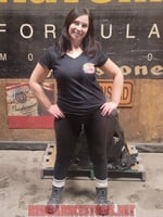 Red Barn Customs "Ladies Cut V Neck Black T-Shirts"